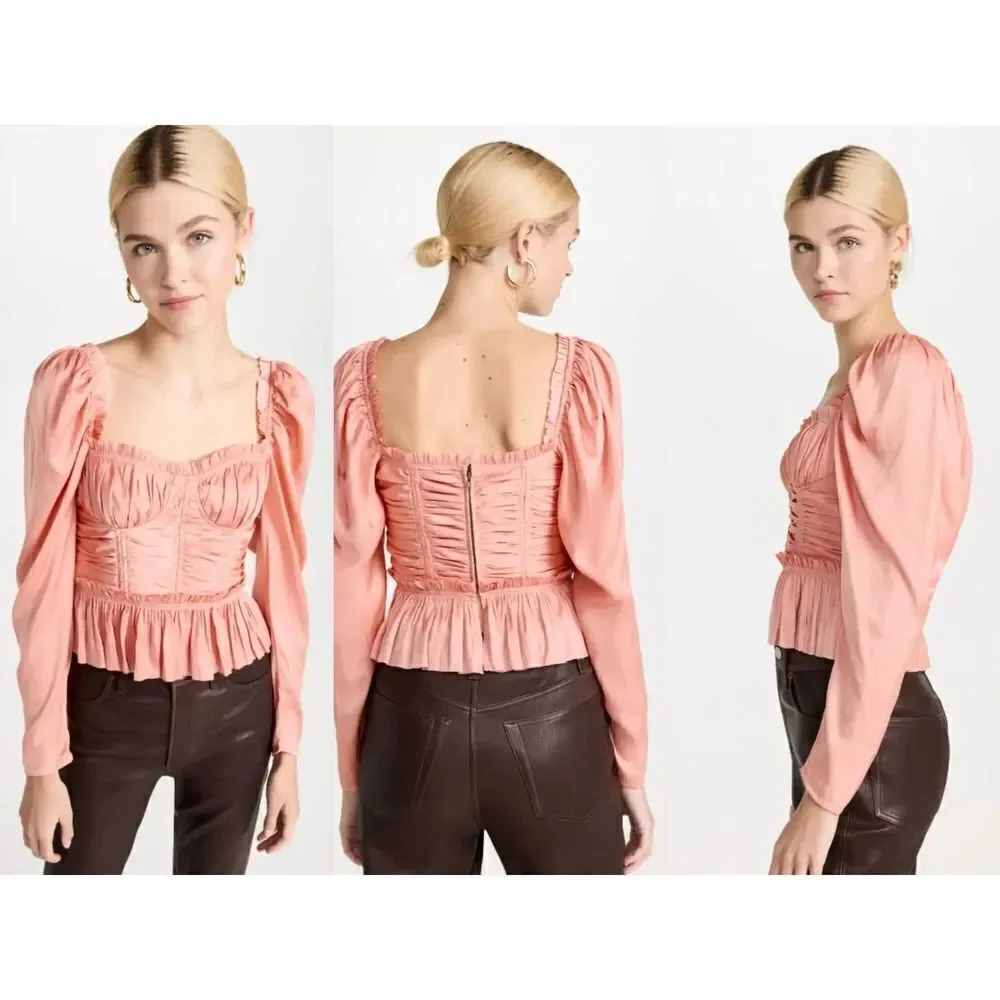 Ulla Johnson Mia Blouse in Tuberose US10
